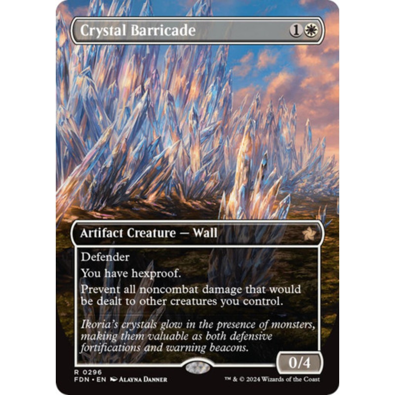 Crystal Barricade (Borderless Art) | Foundations