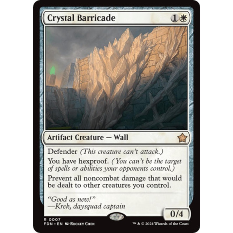 Crystal Barricade | Foundations