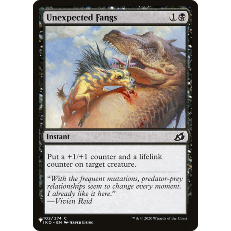 Unexpected Fangs (The List Reprint) | Ikoria: Lair of Behemoths