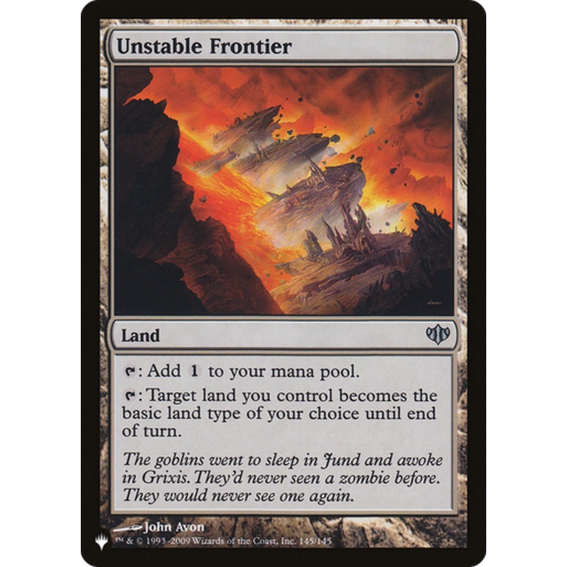 Unstable Frontier (The List Reprint) | Conflux