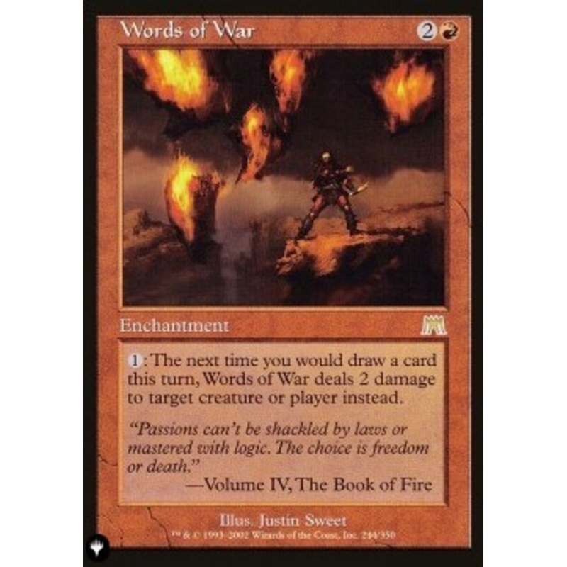 Words of War (The List Reprint) | Onslaught
