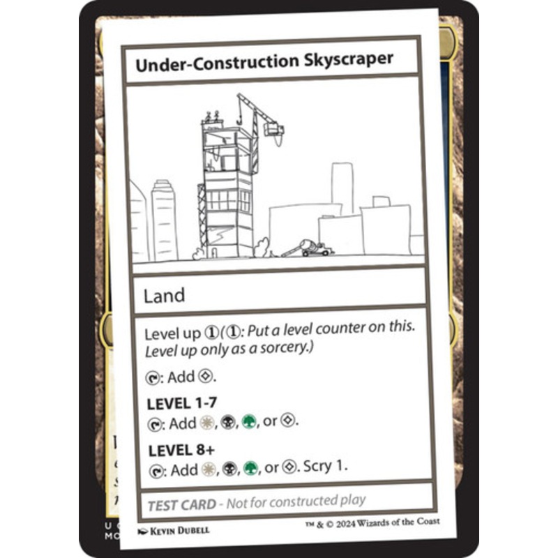 Under-Construction Skyscraper (Playtest Card – Mystery Booster 2) | Mystery Booster 2