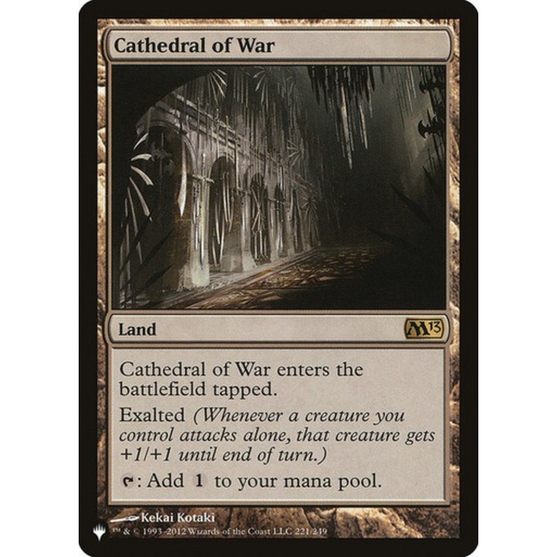 Cathedral of War (The List Reprint) | Magic 2013 Core Set