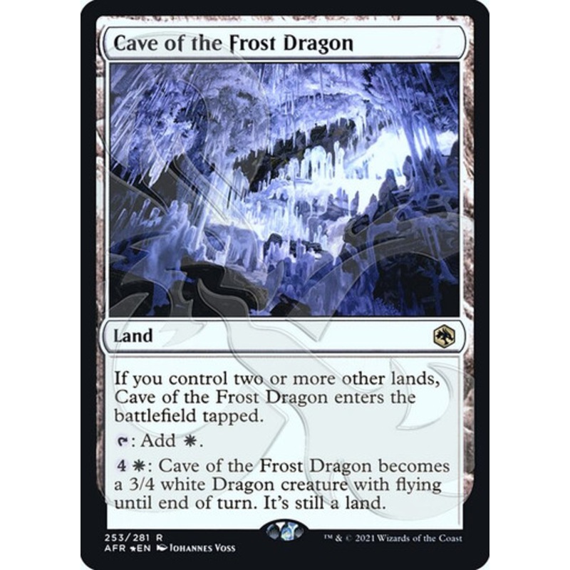 Cave of the Frost Dragon (Ampersand promo foil) | Adventures in the Forgotten Realms