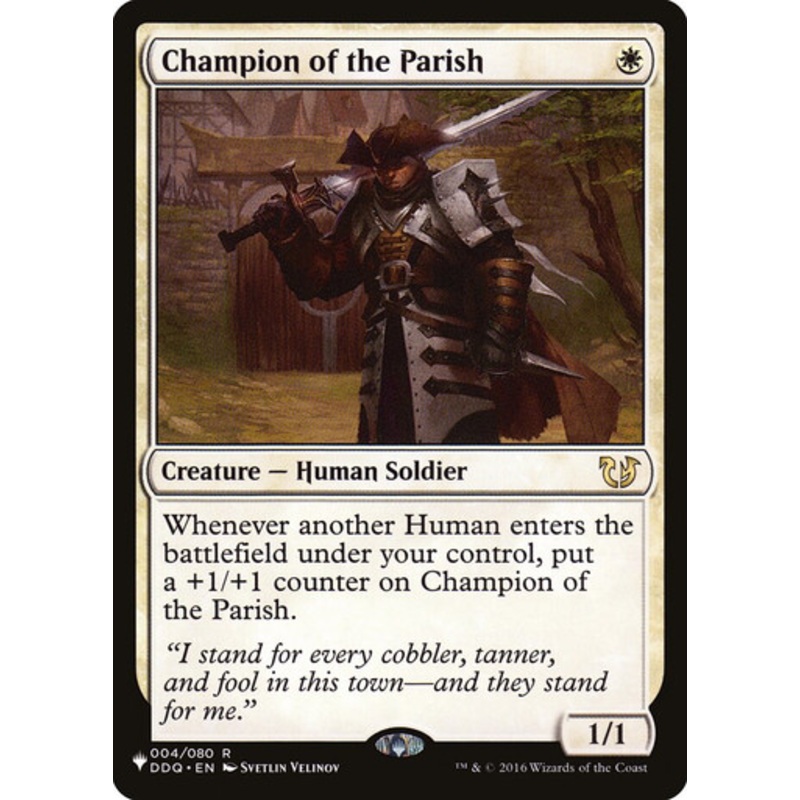 Champion of the Parish (The List Reprint) | Duel Decks: Blessed vs. Cursed
