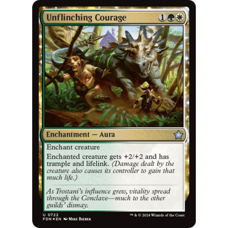 Unflinching Courage (Foil) | Foundations