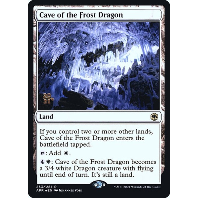 Cave of the Frost Dragon (Adventures in the Forgotten Realms Prerelease foil) | Adventures in the Forgotten Realms