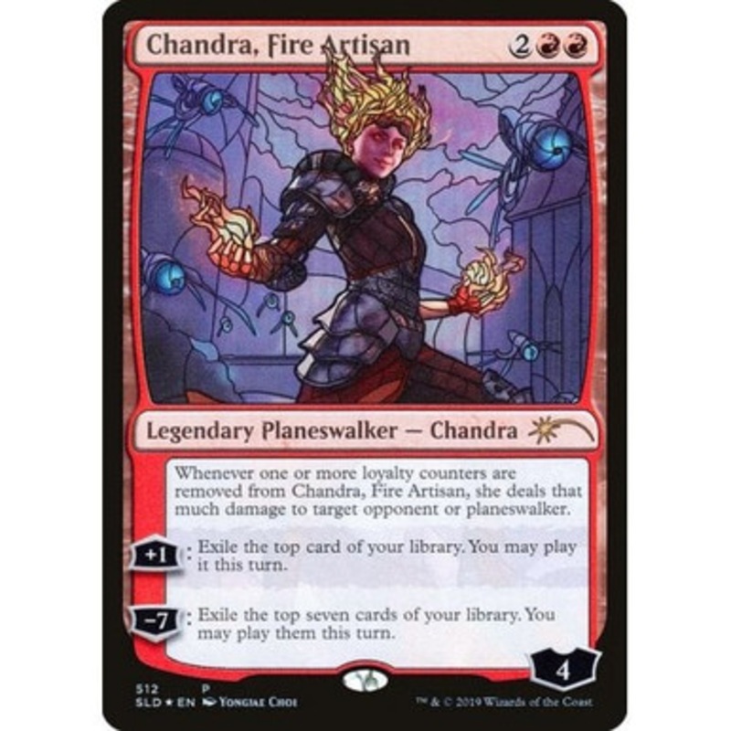 Chandra, Fire Artisan (Stained Glass Foil) (Secret Lair – Stained Glass Planeswalkers) | Secret Lair Drops