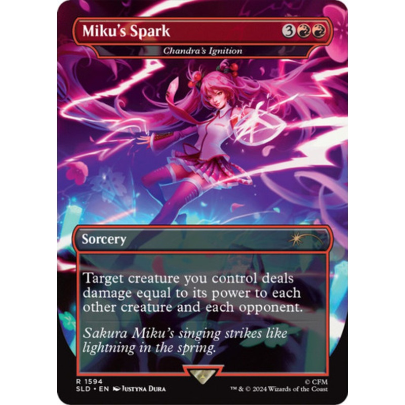Chandra’s Ignition [Miku’s Spark] (Foil) (Secret Lair – Hatsune Miku: Sakura Superstar) | Secret Lair Drops