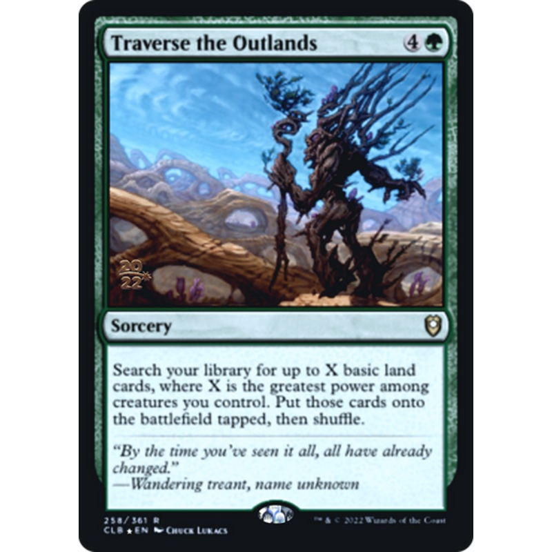 Traverse the Outlands (Prerelease foil) | Commander Legends: Battle for Baldur’s Gate
