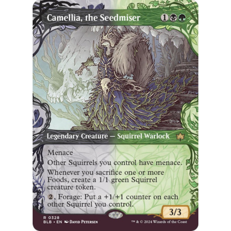 Camellia, the Seedmiser (Showcase Frame) | Bloomburrow