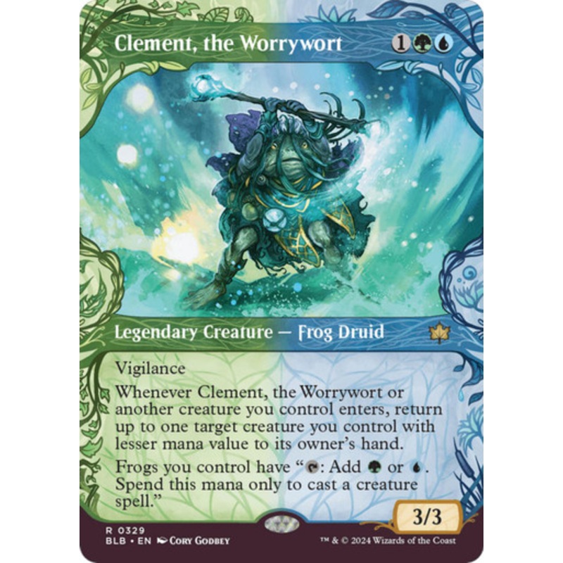 Clement, the Worrywort (Showcase Frame) | Bloomburrow