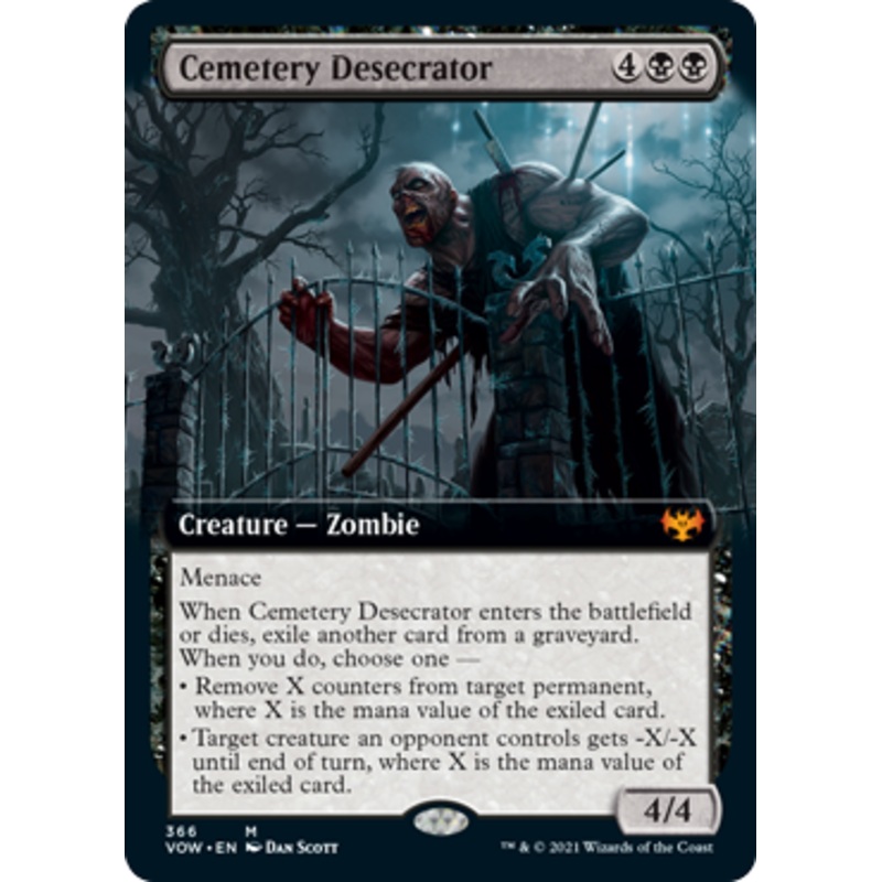 Cemetery Desecrator (Extended Art) (foil) | Innistrad: Crimson Vow