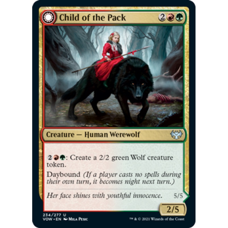 Child of the Pack // Savage Packmate (foil) | Innistrad: Crimson Vow