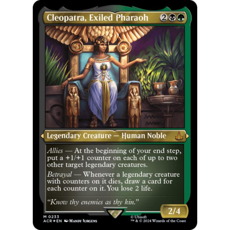 Cleopatra, Exiled Pharaoh (Etched Foil) | Universes Beyond: Assassin’s Creed