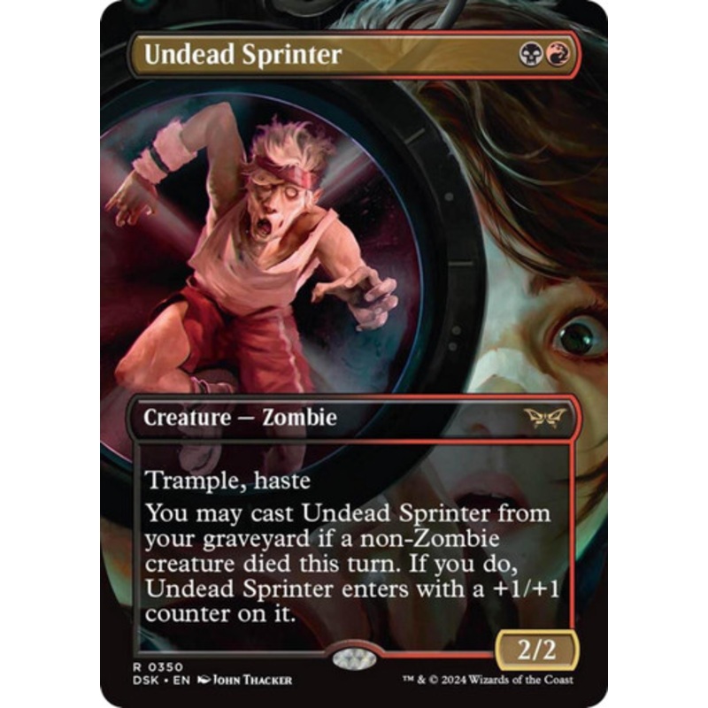 Undead Sprinter (Borderless Art) | Duskmourn: House of Horror