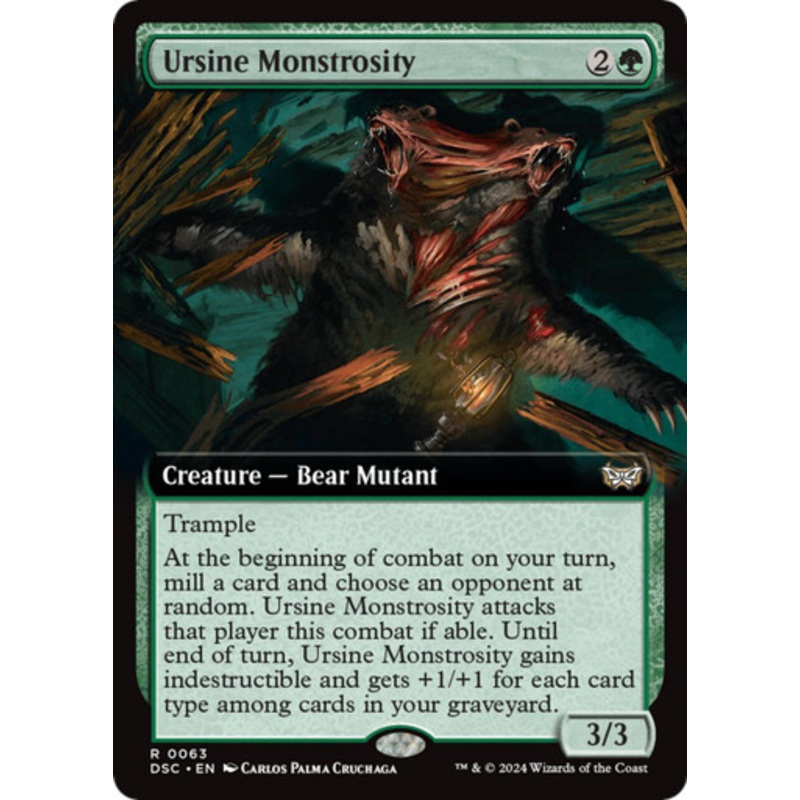 Ursine Monstrosity (Extended Art) | Duskmourn: House of Horror Commander