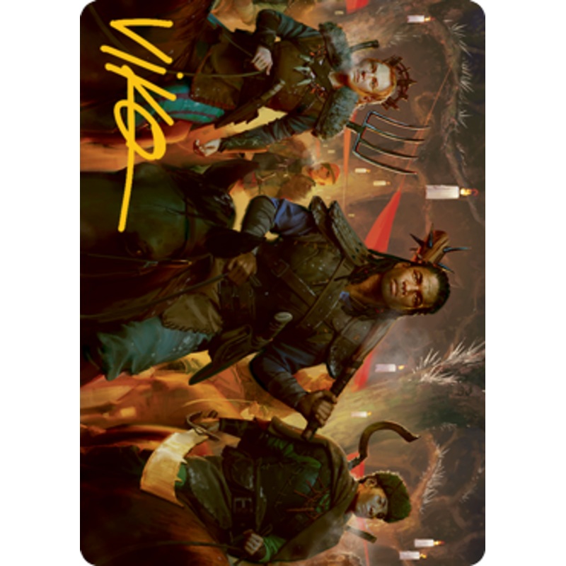 Candlelit Cavalry Art Card (Gold Signature) | Innistrad: Midnight Hunt