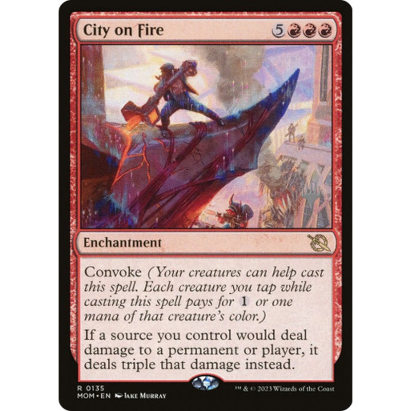 City on Fire (Promo Pack Foil) | March of the Machine