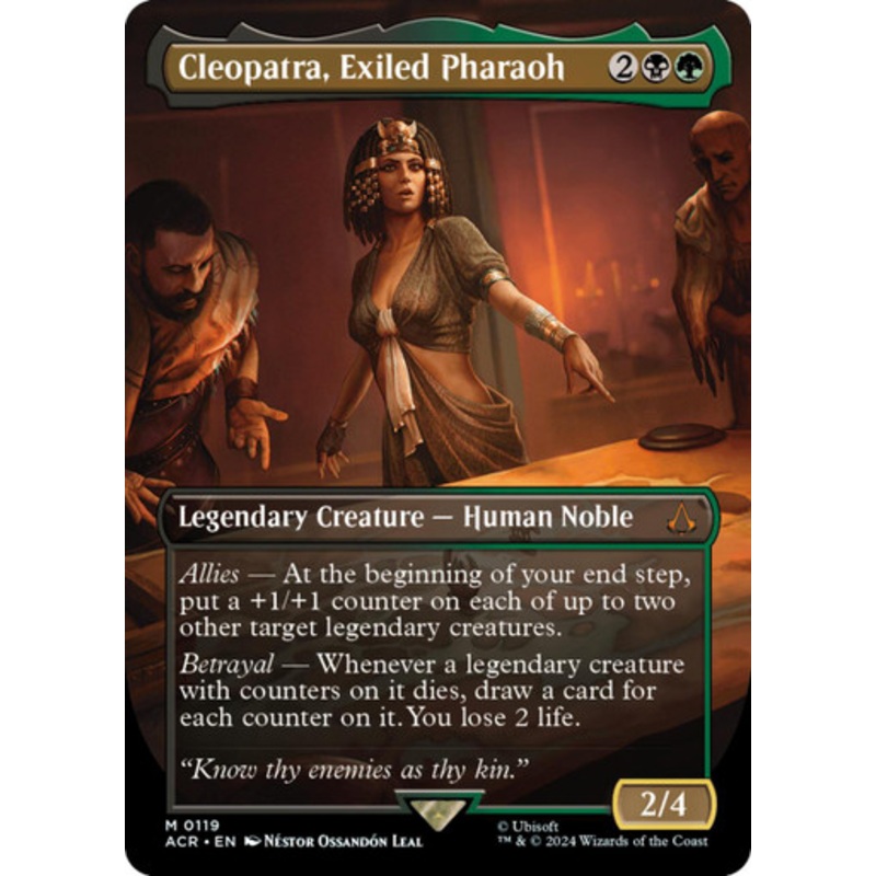 Cleopatra, Exiled Pharaoh (Borderless Foil) | Universes Beyond: Assassin’s Creed