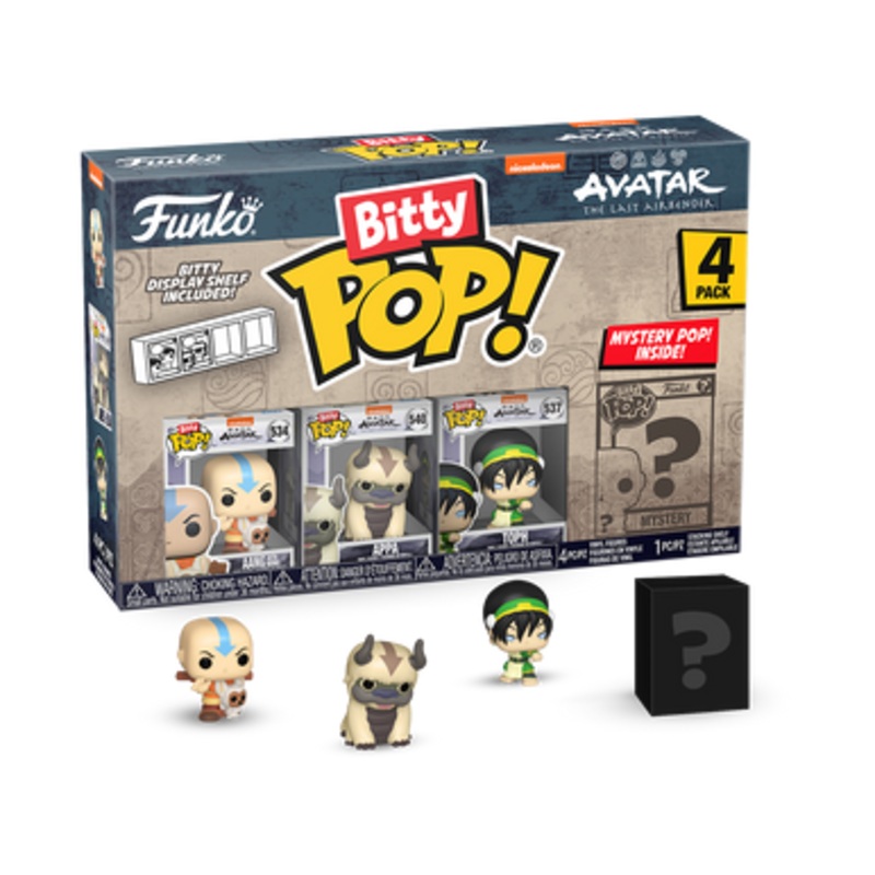 Bitty POP! Avatar: the Last Airbender: Aang , Appa, Toph 4-Pack