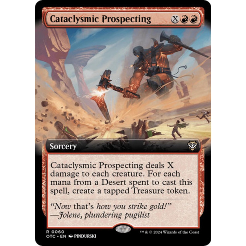 Cataclysmic Prospecting (Extended Art) | Outlaws of Thunder Junction Commander
