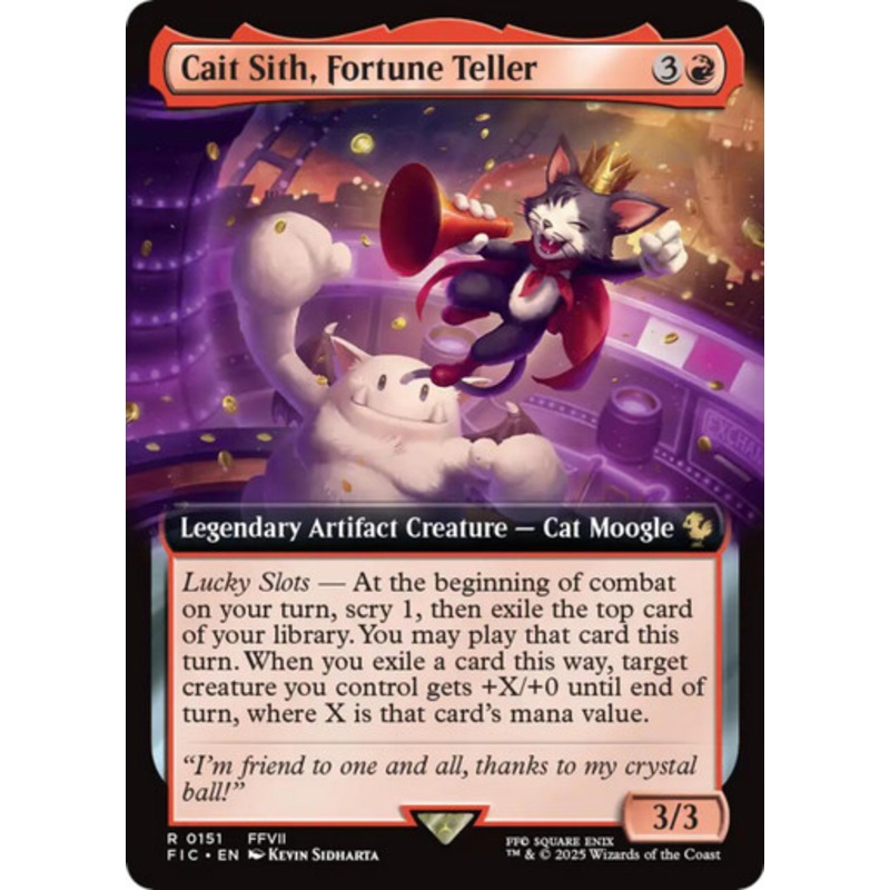 Cait Sith, Fortune Teller (Extended Art) | FINAL FANTASY Commander