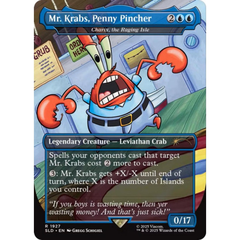 Charix, the Raging Isle [Mr. Krabs, Penny Pincher] (Secret Lair – SpongeBob SquarePants: Legends of Bikini Bottom) | Secret Lair Drops