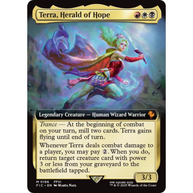 Terra, Herald of Hope (Extended Art Foil) | FINAL FANTASY Commander