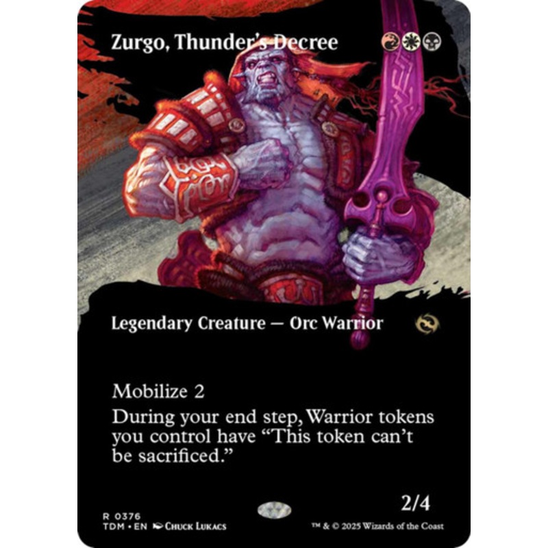 Zurgo, Thunder’s Decree (Borderless Foil) | Tarkir: Dragonstorm