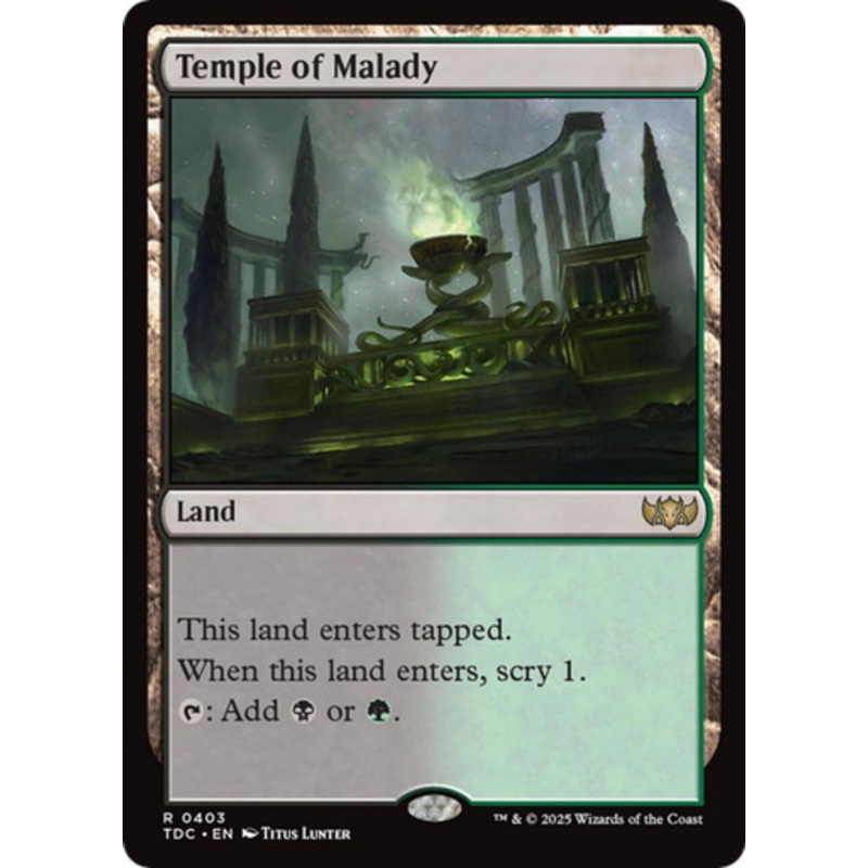 Temple of Malady | Tarkir: Dragonstorm Commander