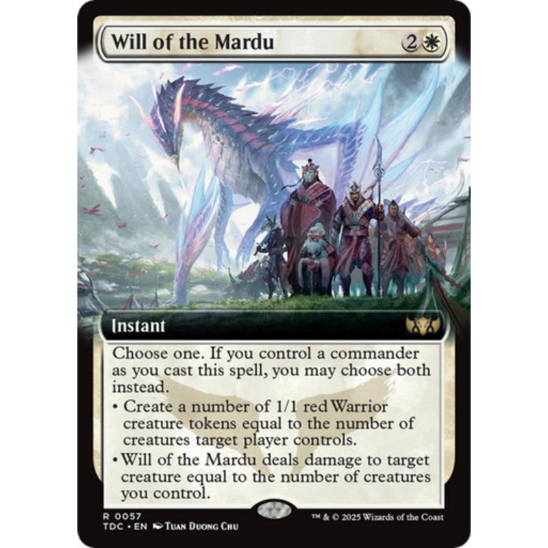 Will of the Mardu (Extended Art) | Tarkir: Dragonstorm Commander