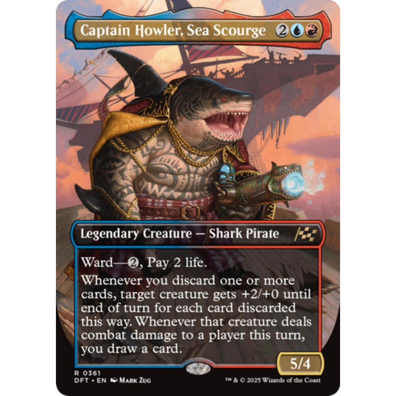 Captain Howler, Sea Scourge (Borderless Foil) | Aetherdrift