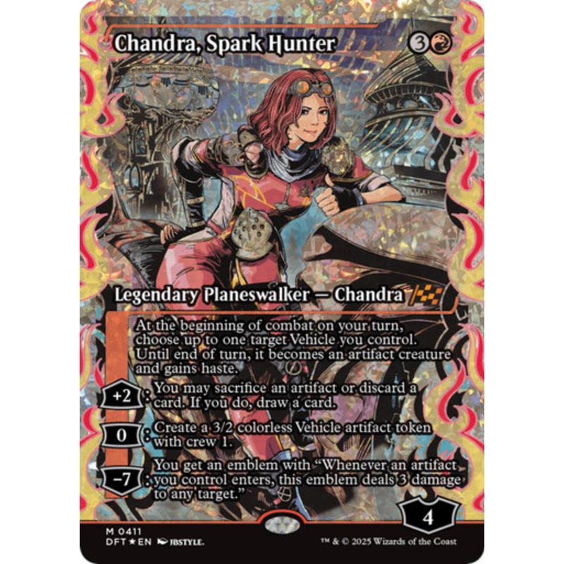 Chandra, Spark Hunter (Japan Showcase Fracture Foil) | Aetherdrift