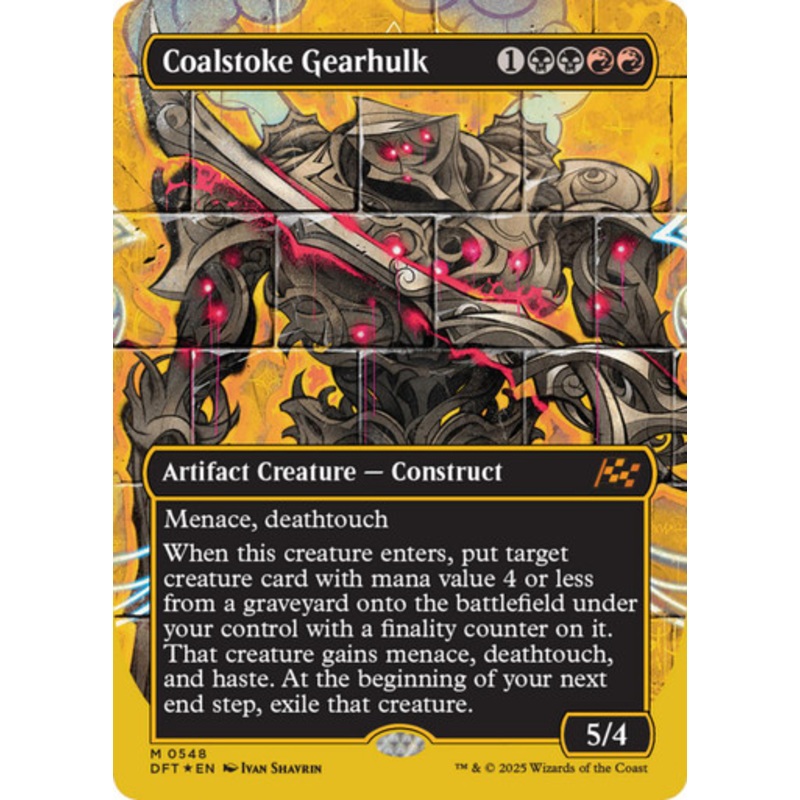 Coalstoke Gearhulk (Borderless First-Place Foil) | Aetherdrift