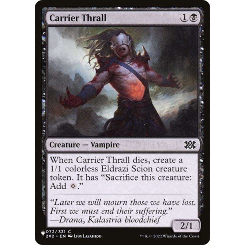 Carrier Thrall (The List Reprint) | Double Masters 2022