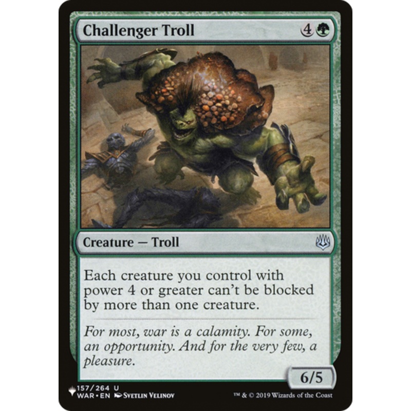 Challenger Troll (The List Reprint) | War of the Spark