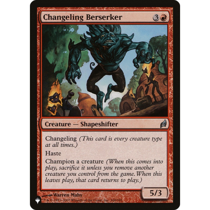 Changeling Berserker (The List Reprint) | Lorwyn