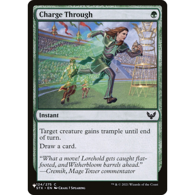 Charge Through (The List Reprint) | Strixhaven: School of Mages