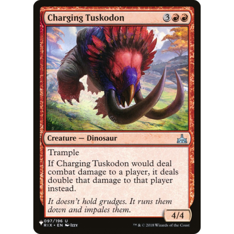 Charging Tuskodon (The List Reprint) | Rivals of Ixalan