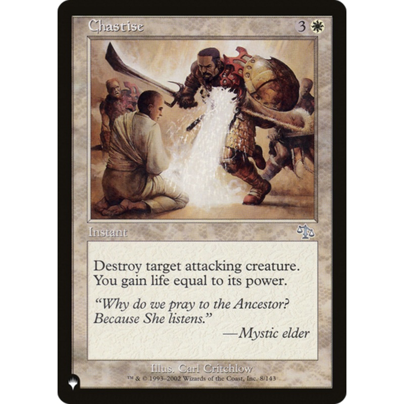 Chastise (The List Reprint) | Judgment