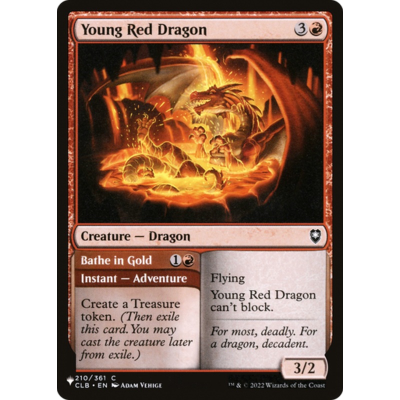 Young Red Dragon (The List Reprint) | Commander Legends: Battle for Baldur’s Gate