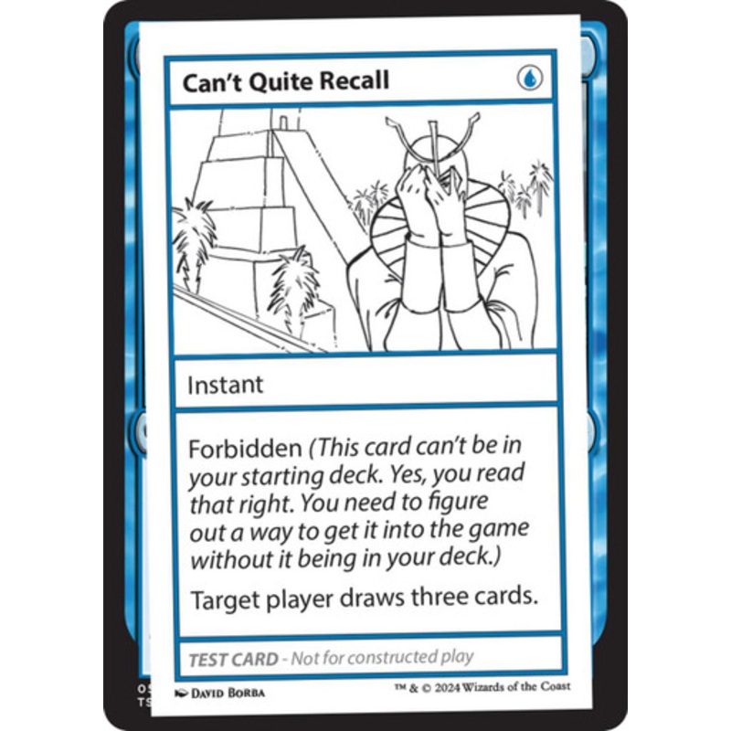 Can’t Quite Recall (Playtest Card – Mystery Booster 2) | Mystery Booster 2