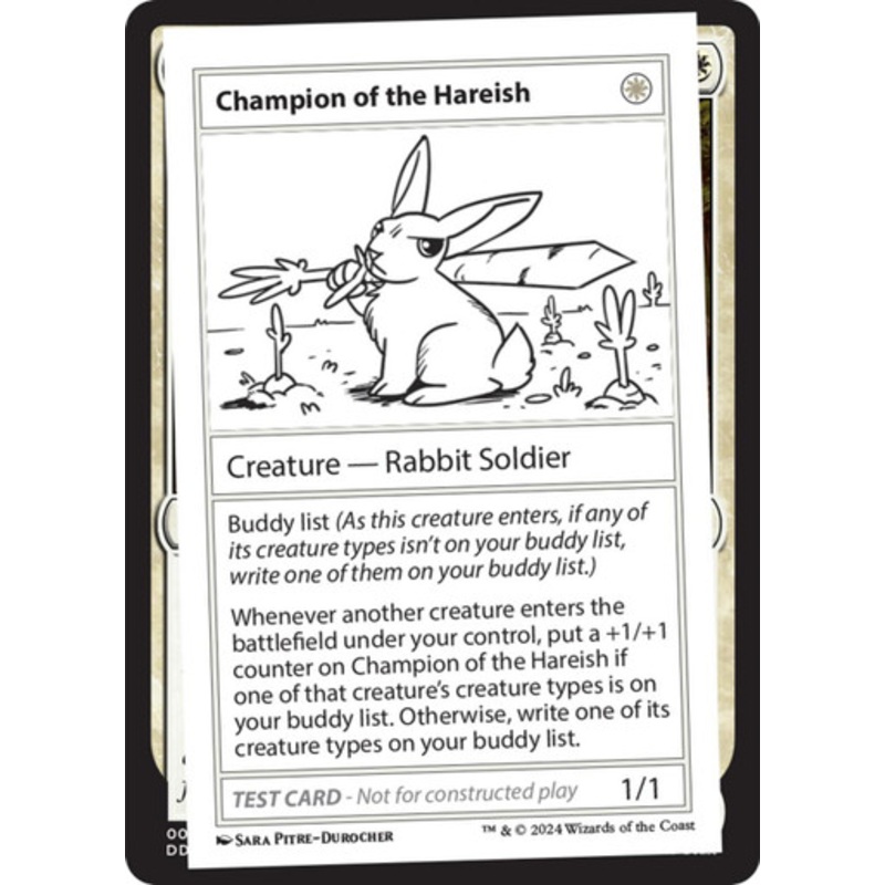 Champion of the Hareish (Playtest Card – Mystery Booster 2) | Mystery Booster 2