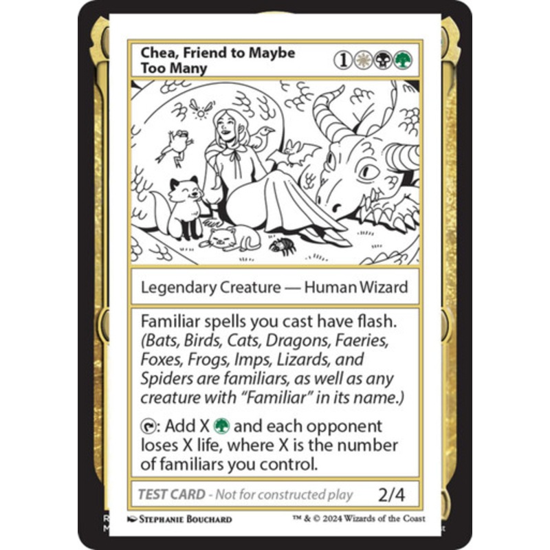 Chea, Friend to Maybe Too Many (Playtest Card – Mystery Booster 2) | Mystery Booster 2