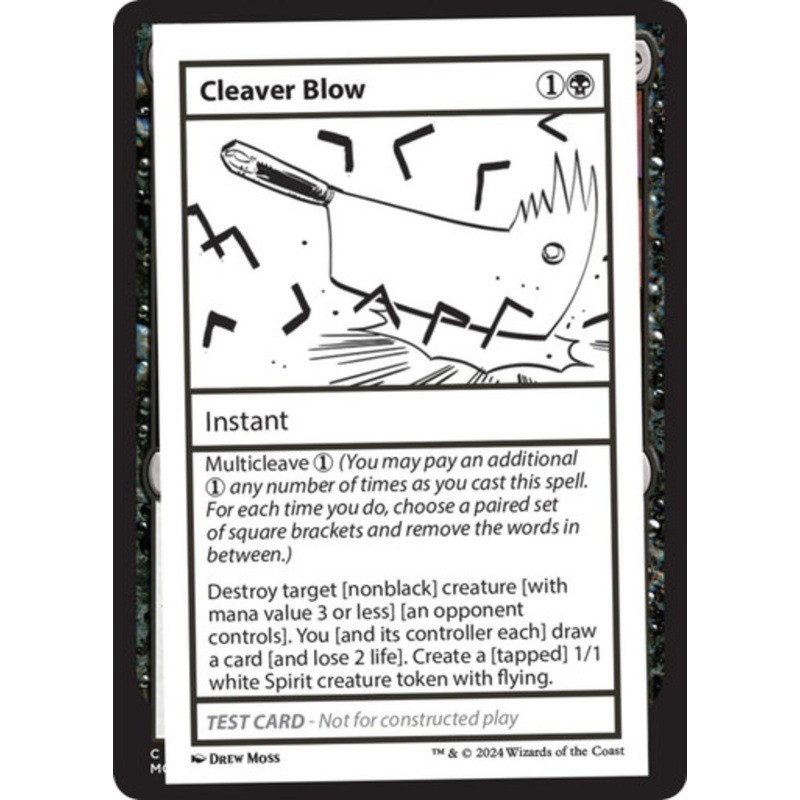 Cleaver Blow (Playtest Card – Mystery Booster 2) | Mystery Booster 2