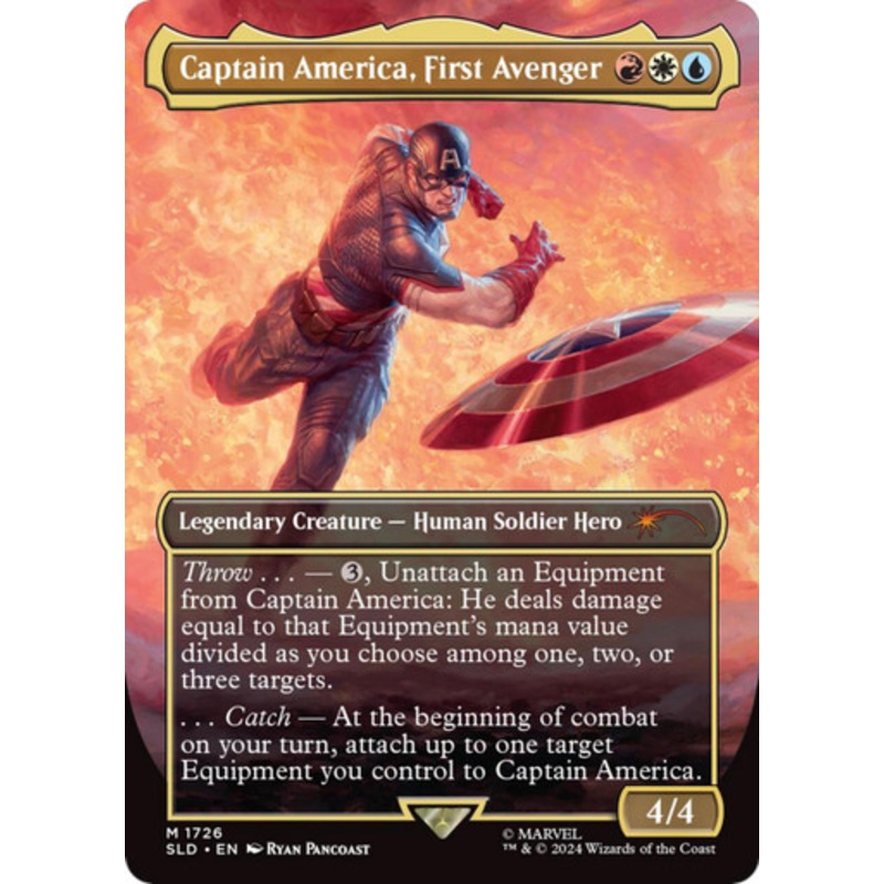 Captain America, First Avenger (Borderless Art) (Secret Lair – Marvel’s Captain America) | Secret Lair Drops