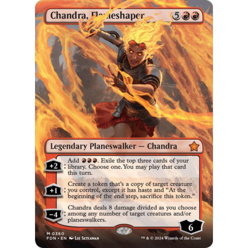 Chandra, Flameshaper (Borderless Art) | Foundations