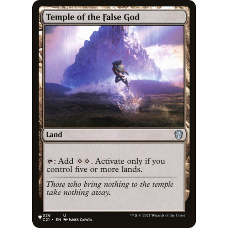 Temple of the False God (The List Reprint) | Commander 2021