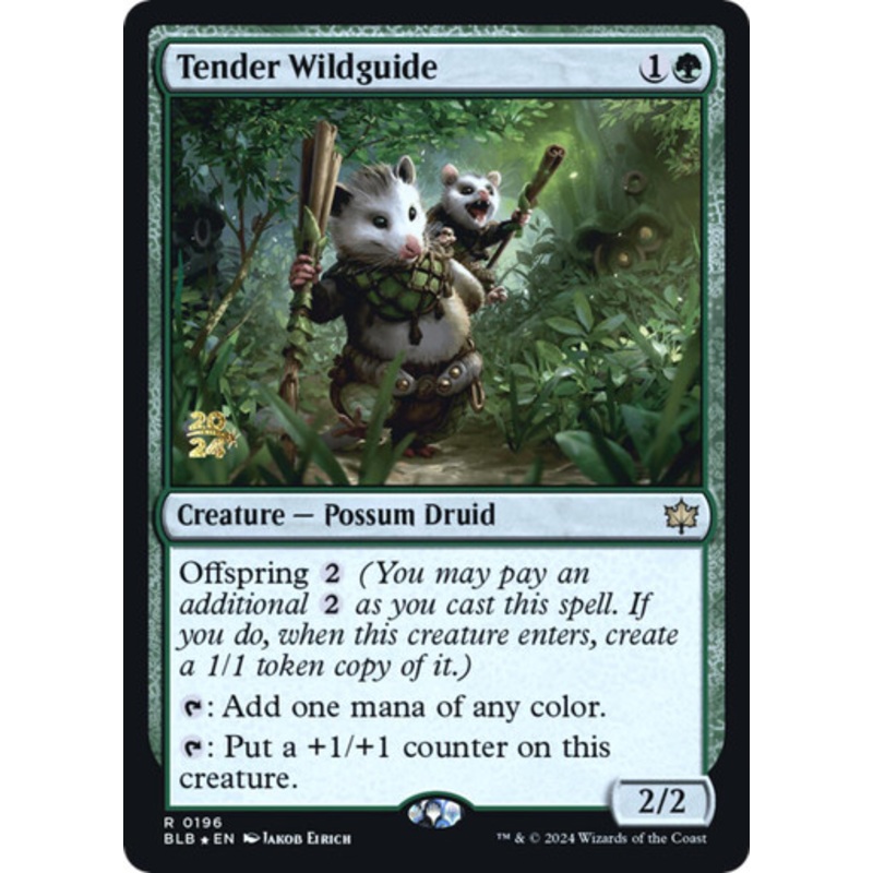Tender Wildguide (Prerelease Foil) | Bloomburrow